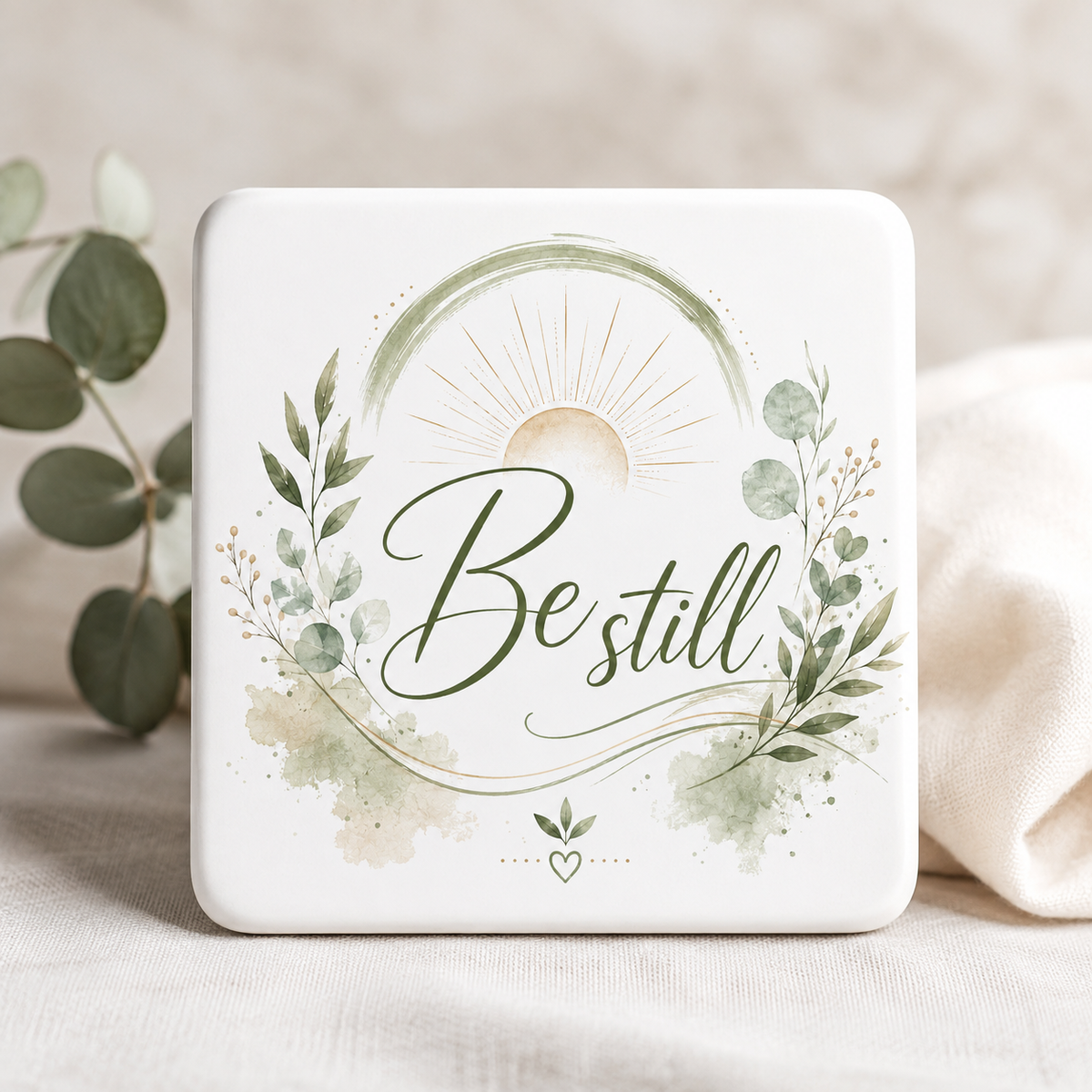 Inspirational Peace Coaster | Choose Your Message