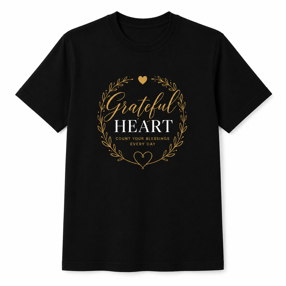 Grateful Heart T-Shirt | Inspirational Gratitude Tee