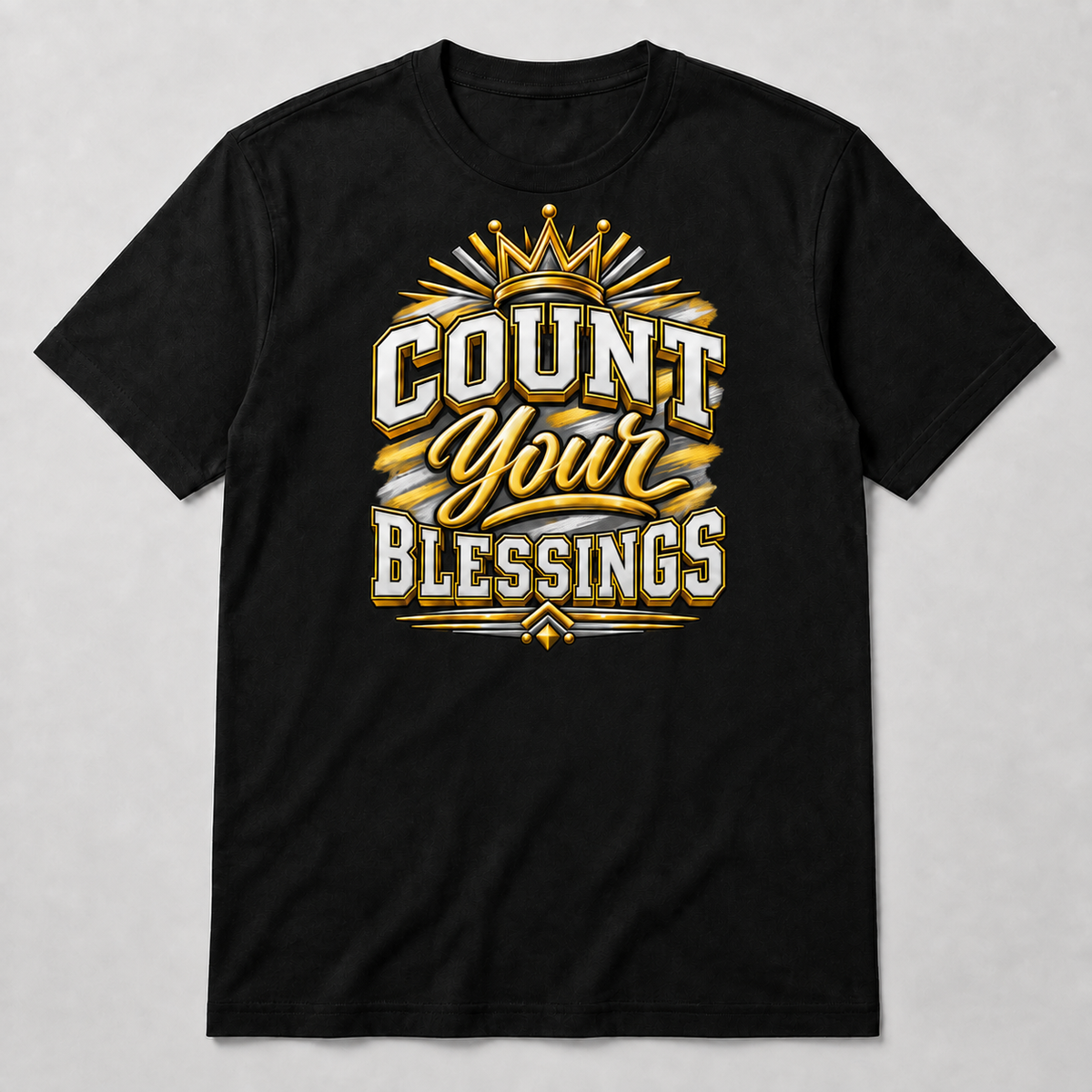 Count Your Blessings T-Shirt | Inspirational Gratitude Tee