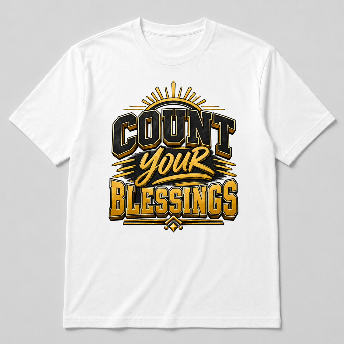 Count Your Blessings T-Shirt | Inspirational Gratitude Tee