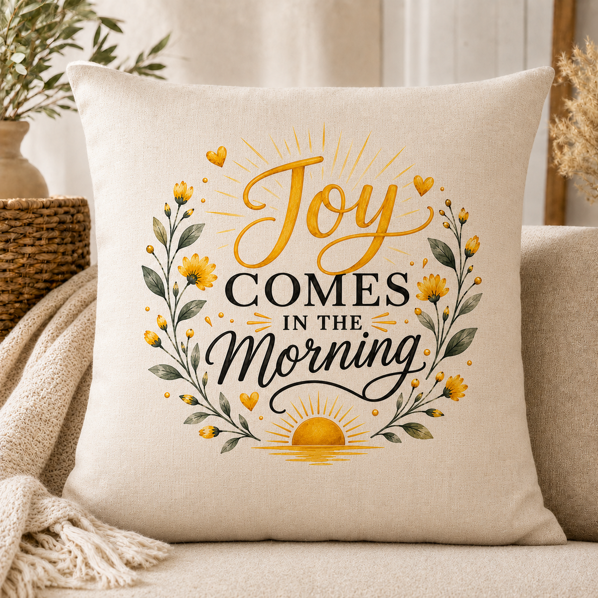 Joy Inspirational Cushion – Choose Your Design