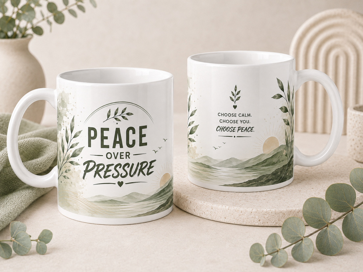 Peace Over Pressure Inspirational Mug | 11oz