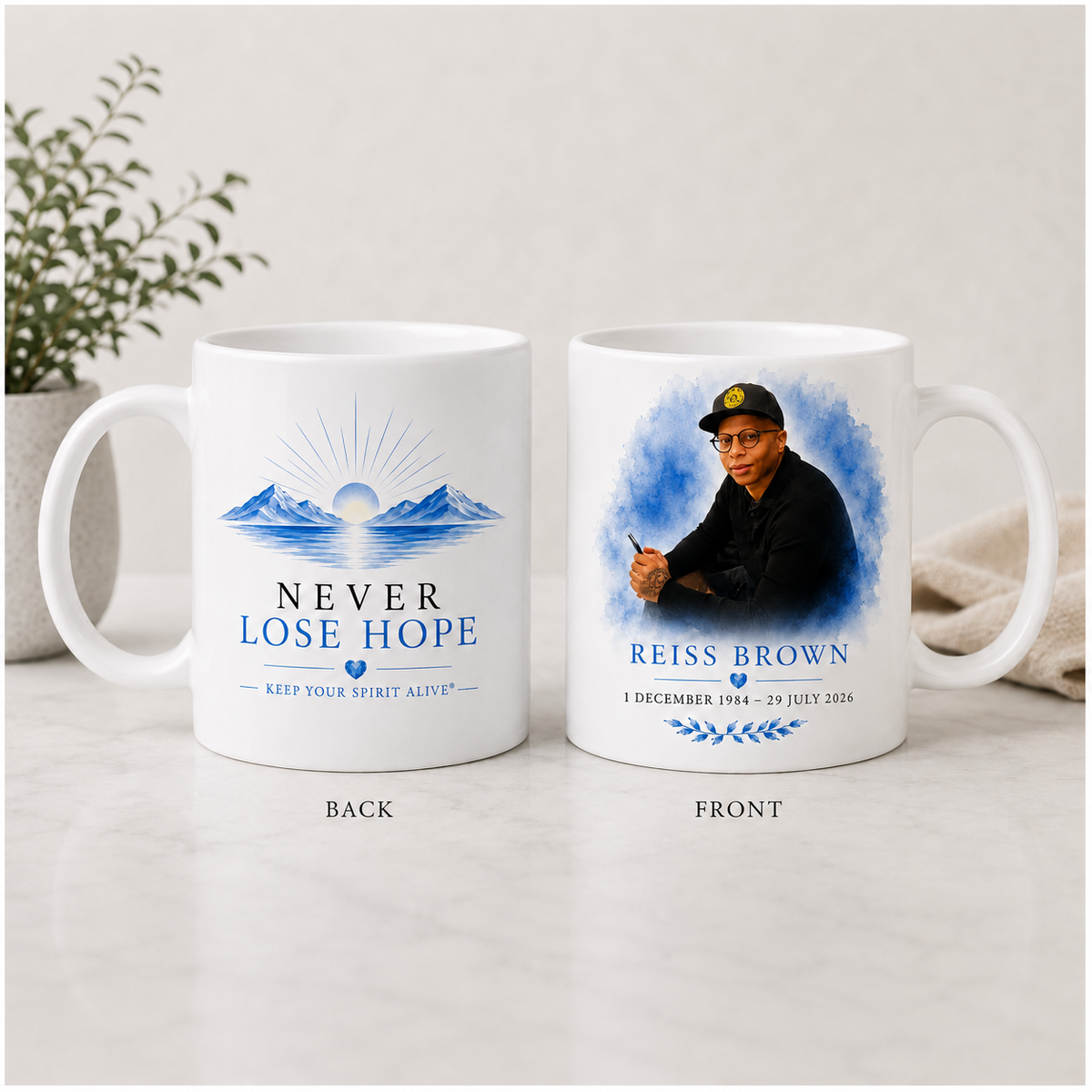 Tribute Memorial Mug | In Loving Memory Gift | Personalised Remembrance Mug UK
