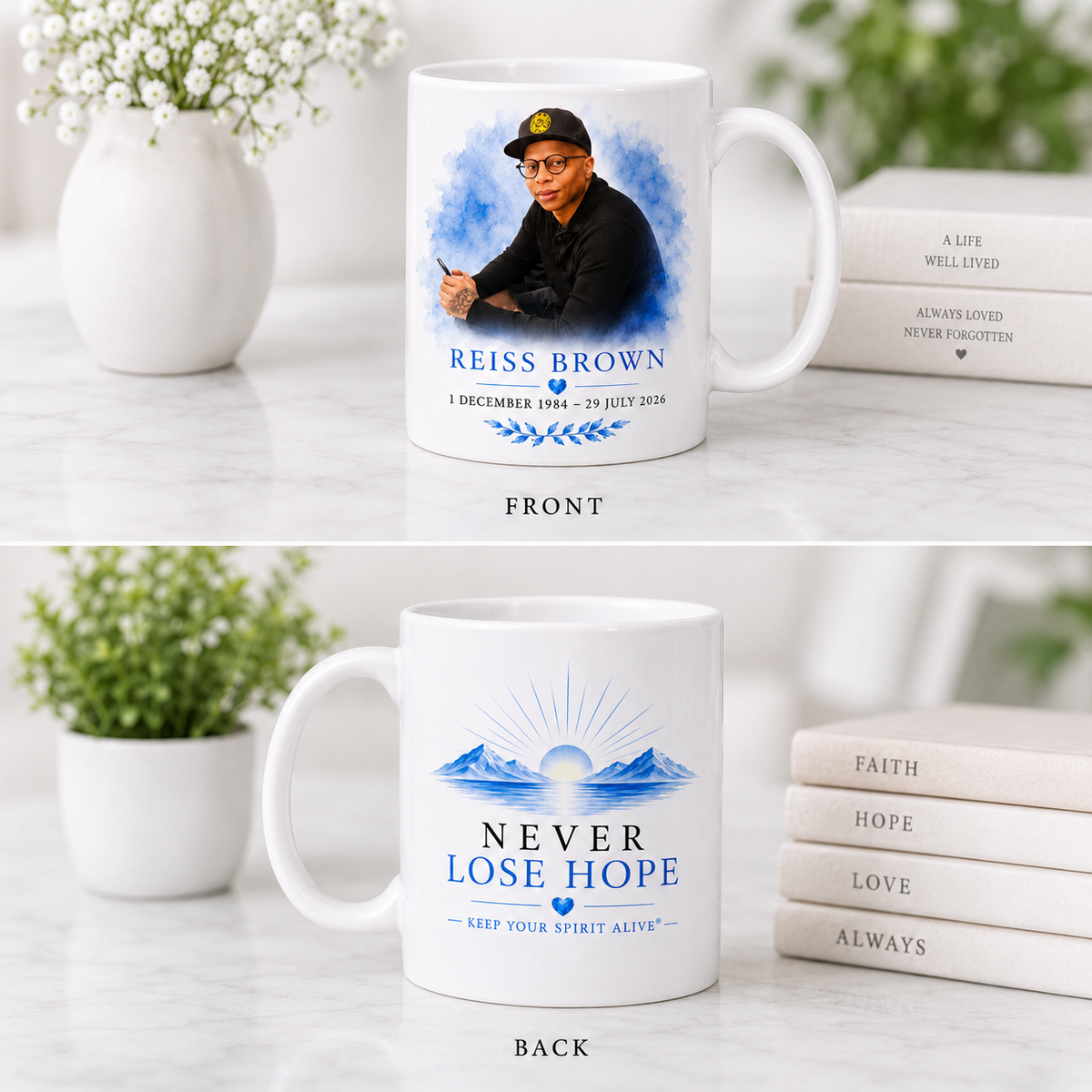 Tribute Memorial Mug | In Loving Memory Gift | Personalised Remembrance Mug UK