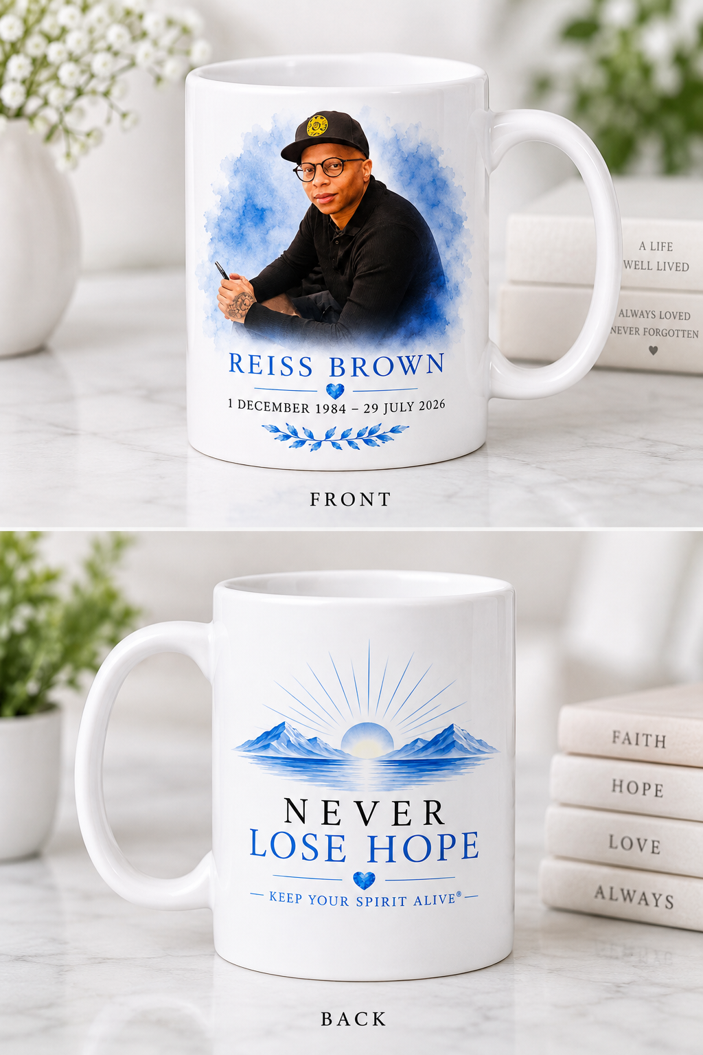 Tribute Memorial Mug | In Loving Memory Gift | Personalised Remembrance Mug UK